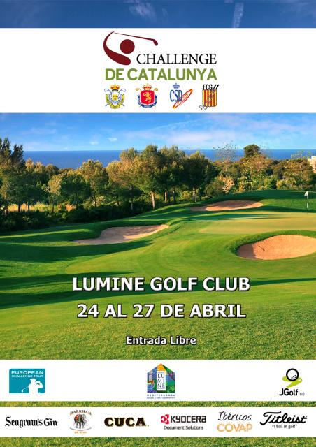 Del próximo 24 al 27 de abril Lumine Mediterránea Beach & Golf acogerá el Challenge de Cataluña 2014.