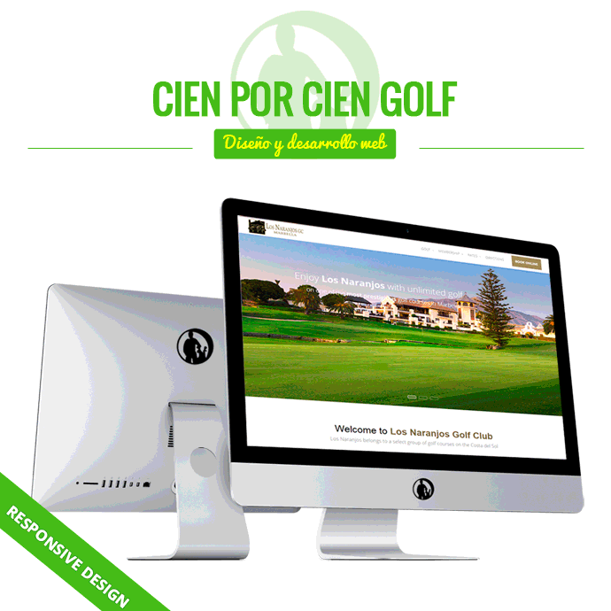 Cien por Cien Golf Especialistas en diseño web responsive